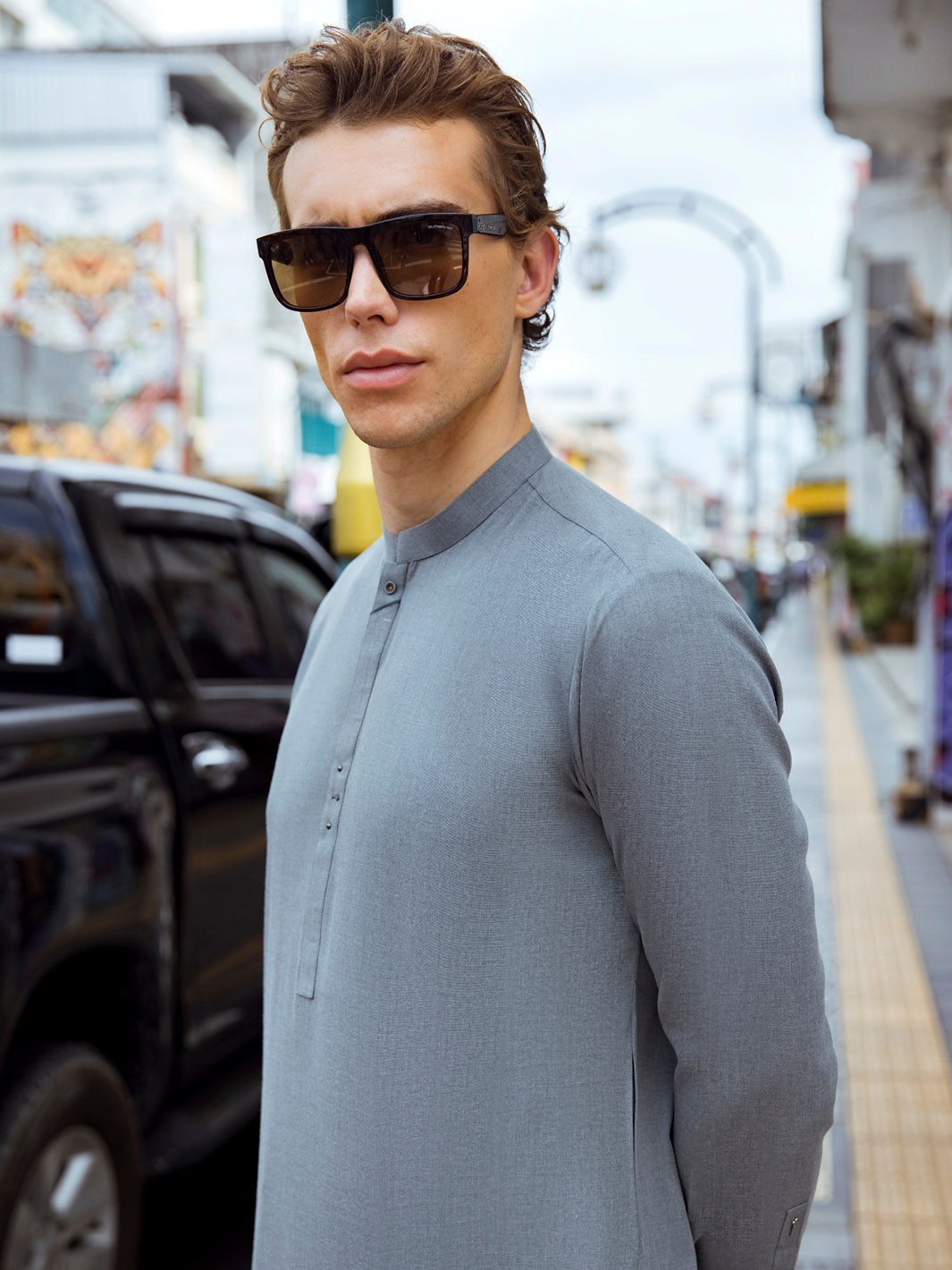 Light Green Kurta Shalwar - AL-KS-2704