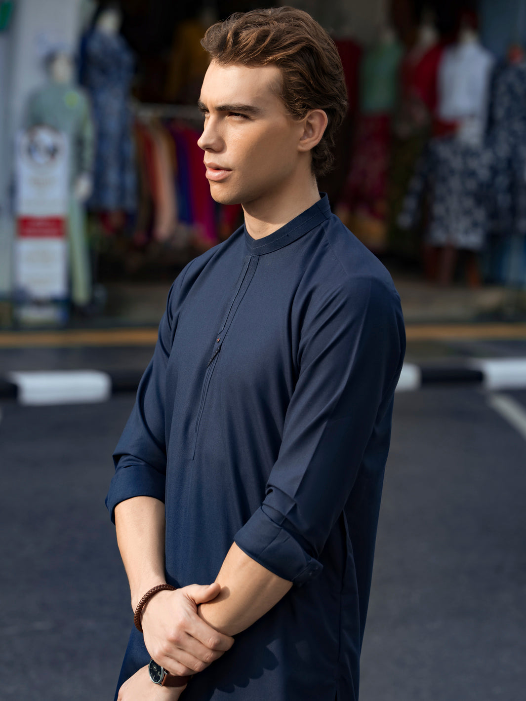 Blue Kurta Shalwar - AL-KS-2716