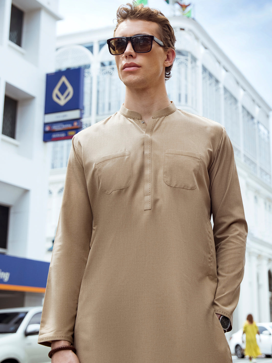 Beige Kurta Trouser - AL-KT-2720