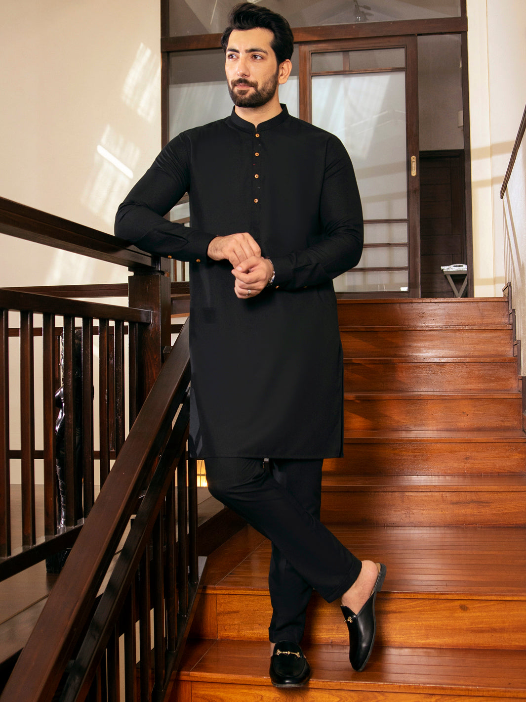 Black Kurta Trouser - AL-KT-2723