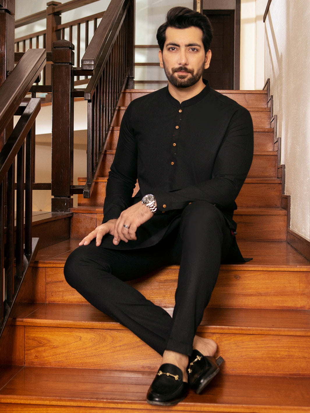 Black Kurta Trouser - AL-KT-2723