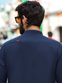 Navy Blue Kurta Shalwar - AL-KS-2727