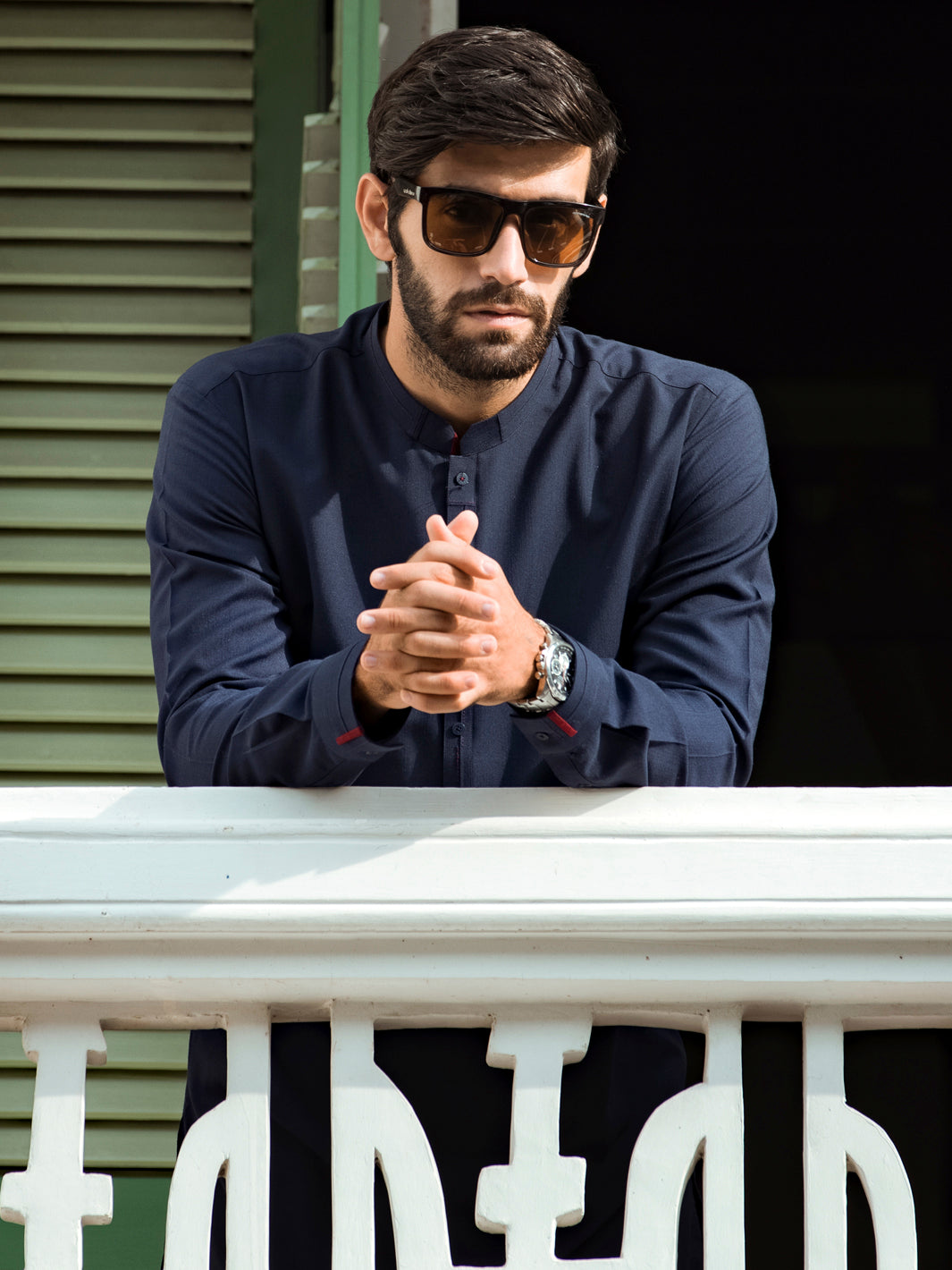 Navy Blue Kurta Shalwar - AL-KS-2727