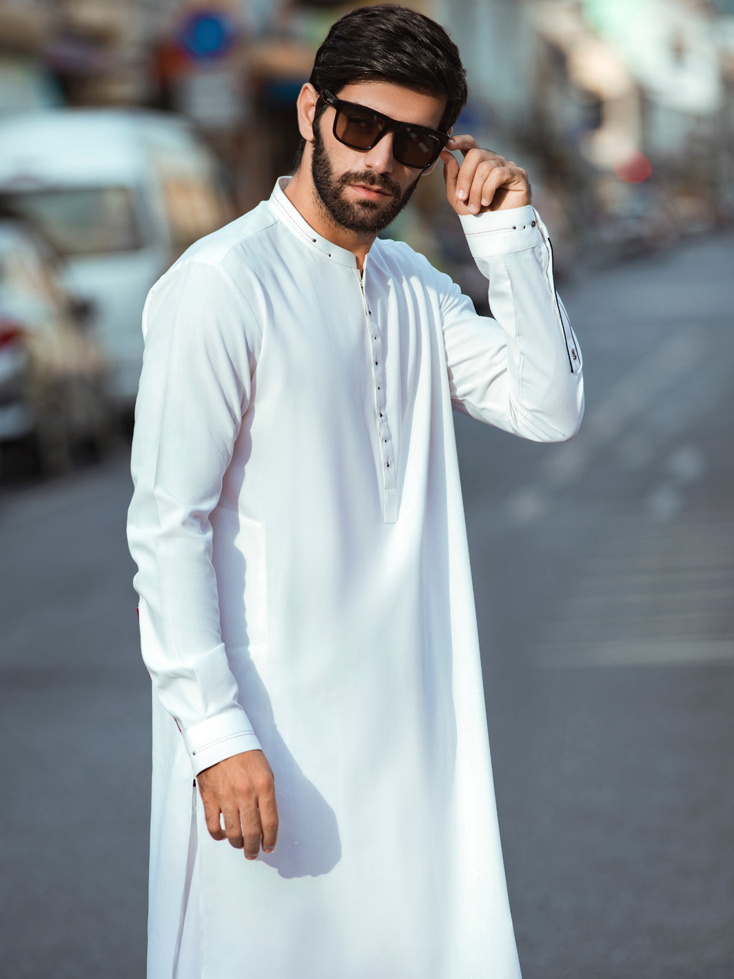 Off White Kurta Shalwar - AL-KS-2731