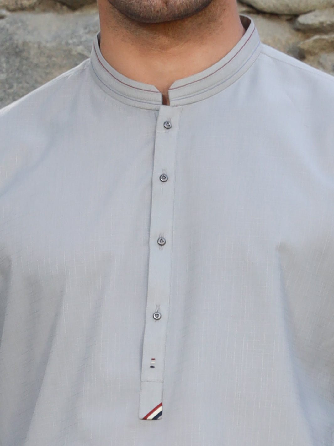 Light Grey Kameez Shalwar - AL-KS-2741