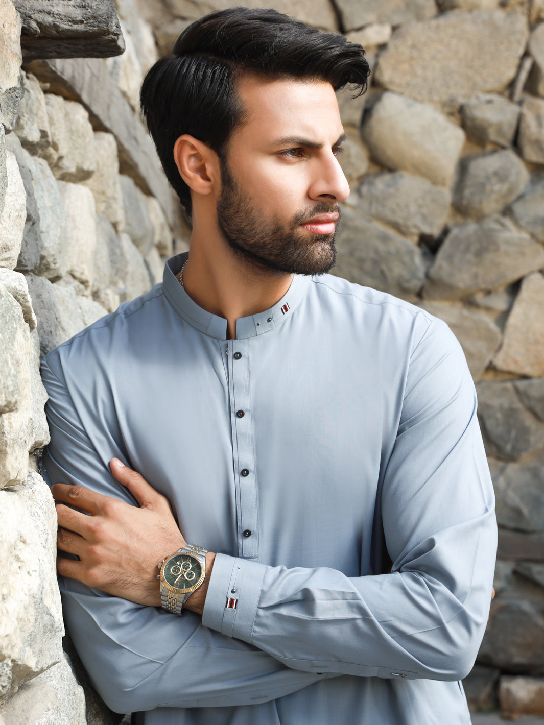 Light Blue Kameez Shalwar - AL-KS-2747