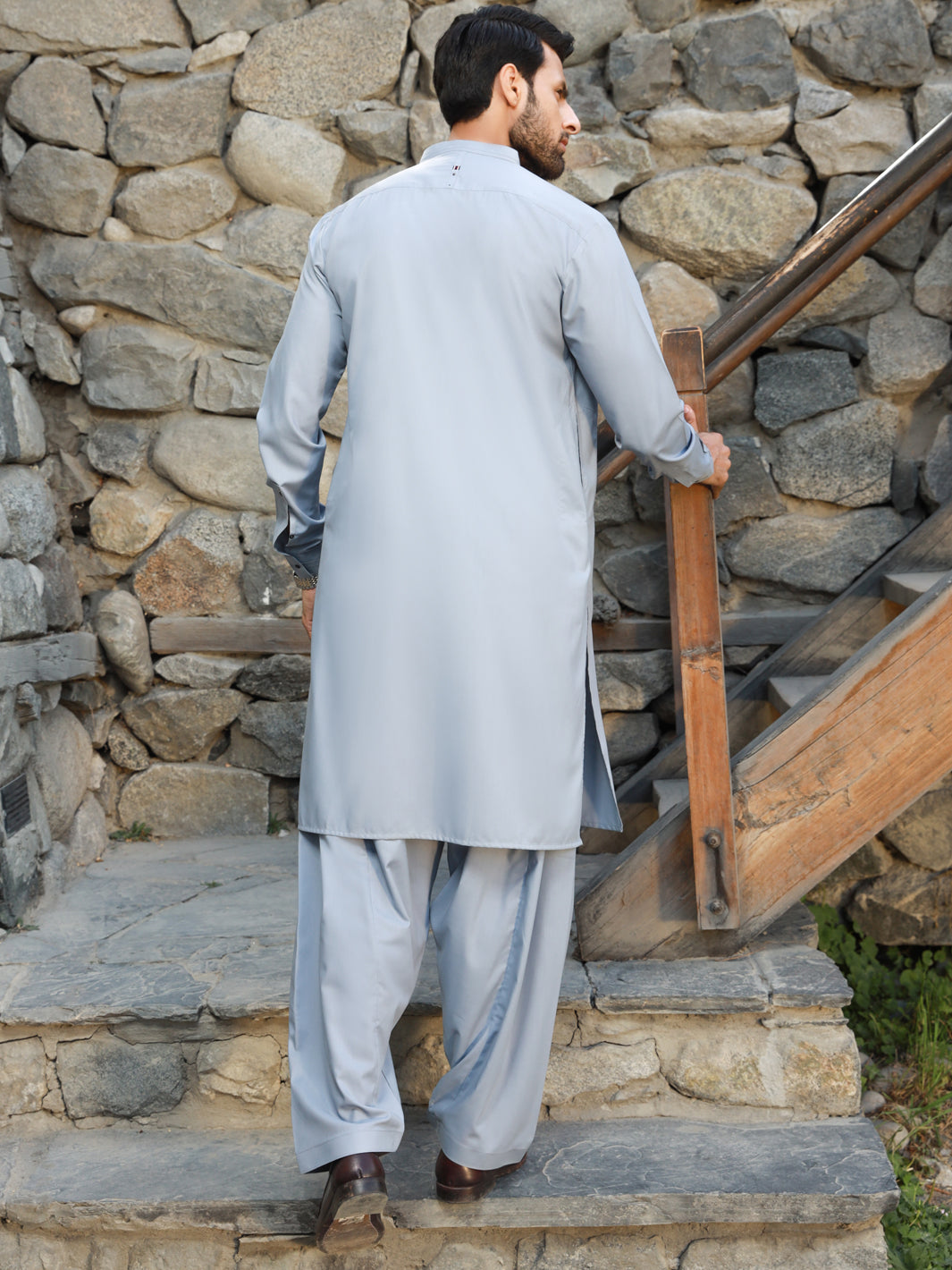 Light Blue Kameez Shalwar - AL-KS-2747