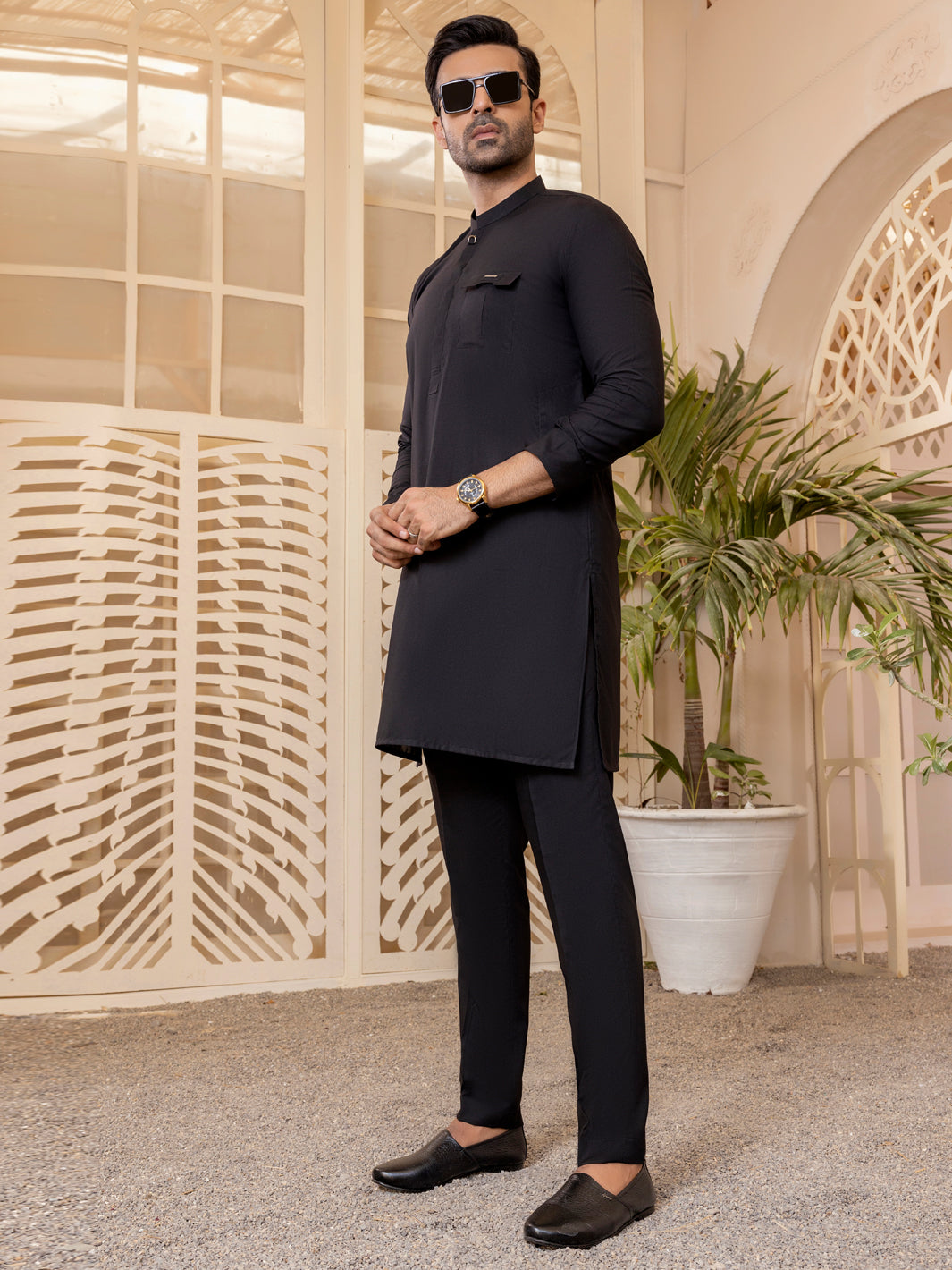 Black Kurta Trouser - AL-KT-2763
