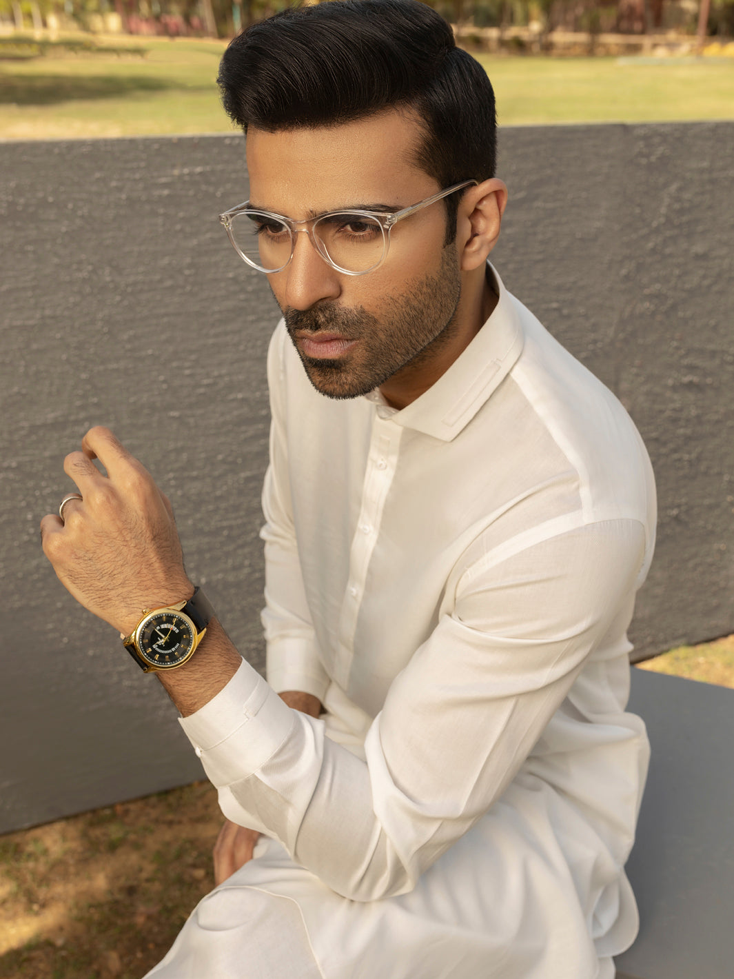 White Kameez Shalwar - ALWA-KS-276