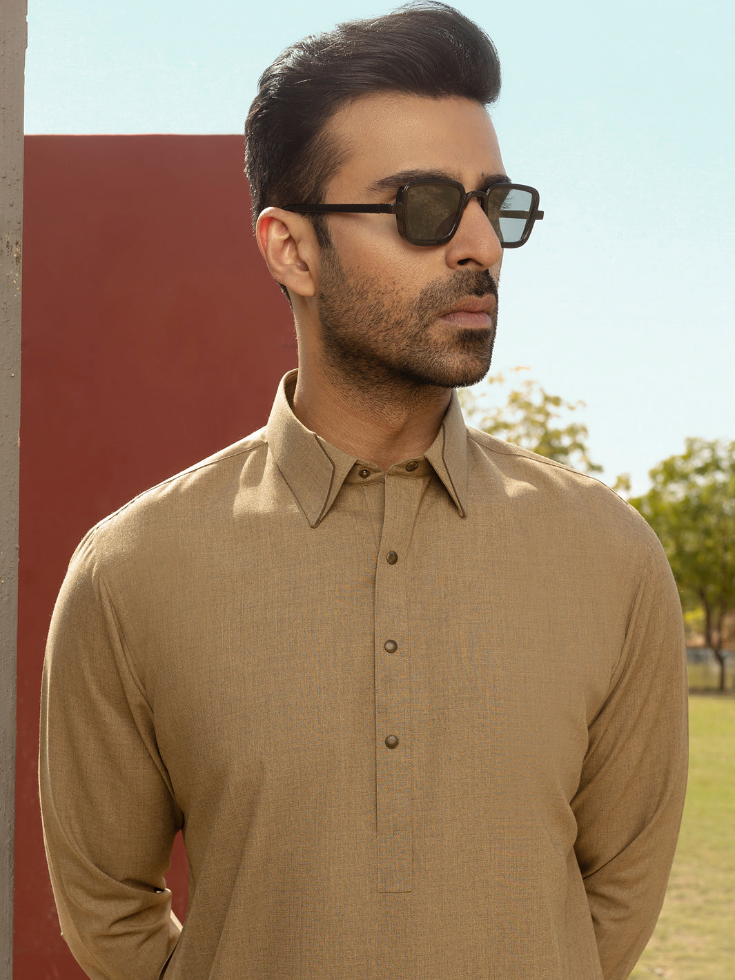 Green Kameez Shalwar - ALWA-KS-278