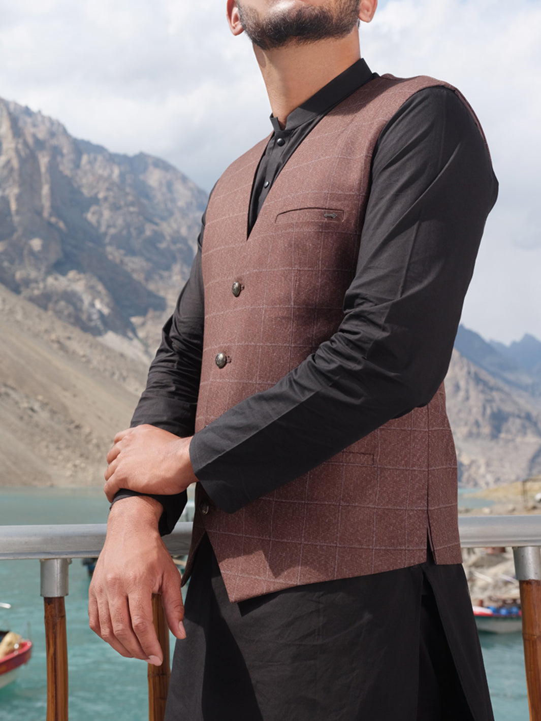 Brown Blended Waistcoat - WC-281