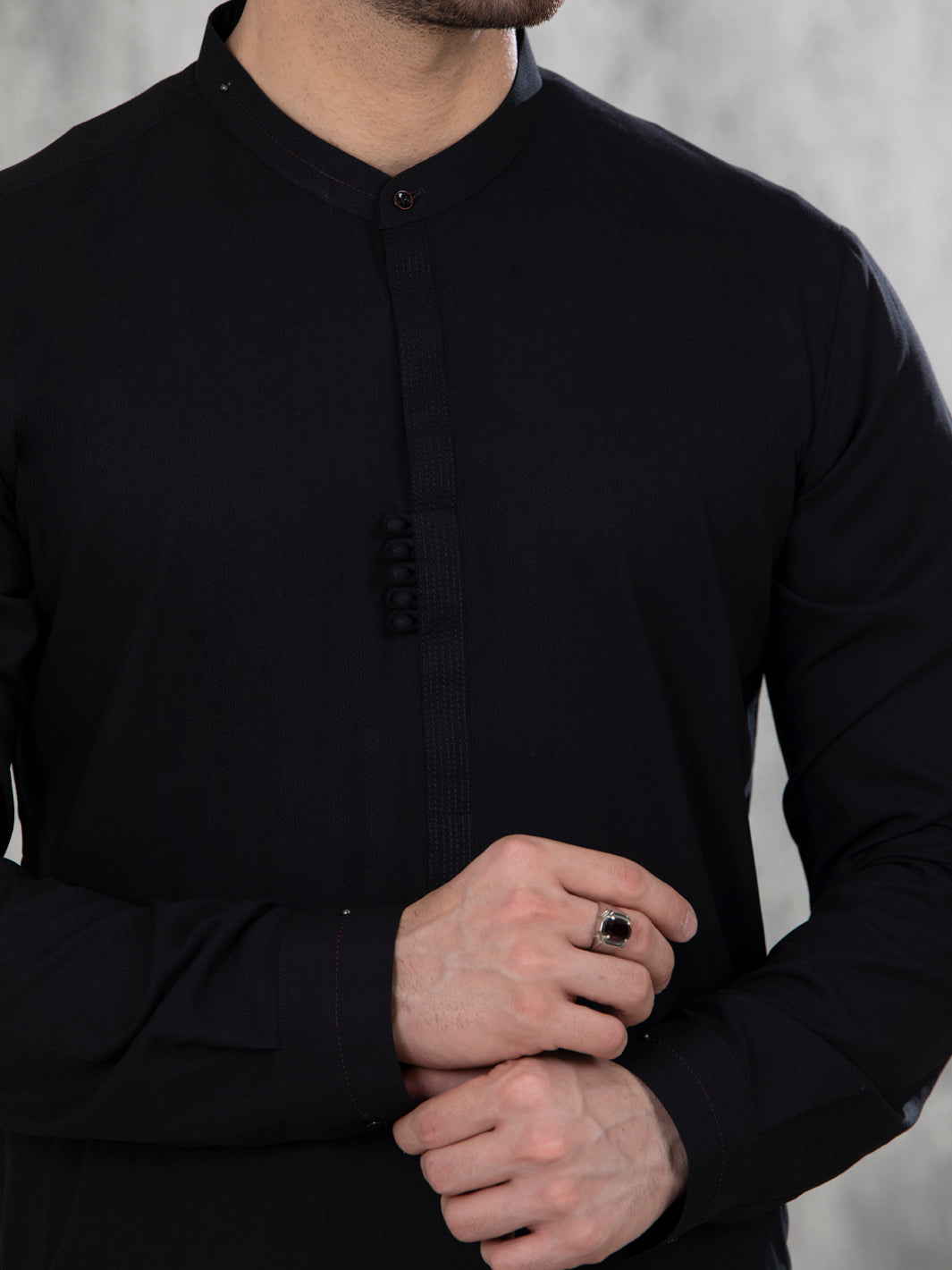 Black Blended Kurta Trouser - AL-KT-2831
