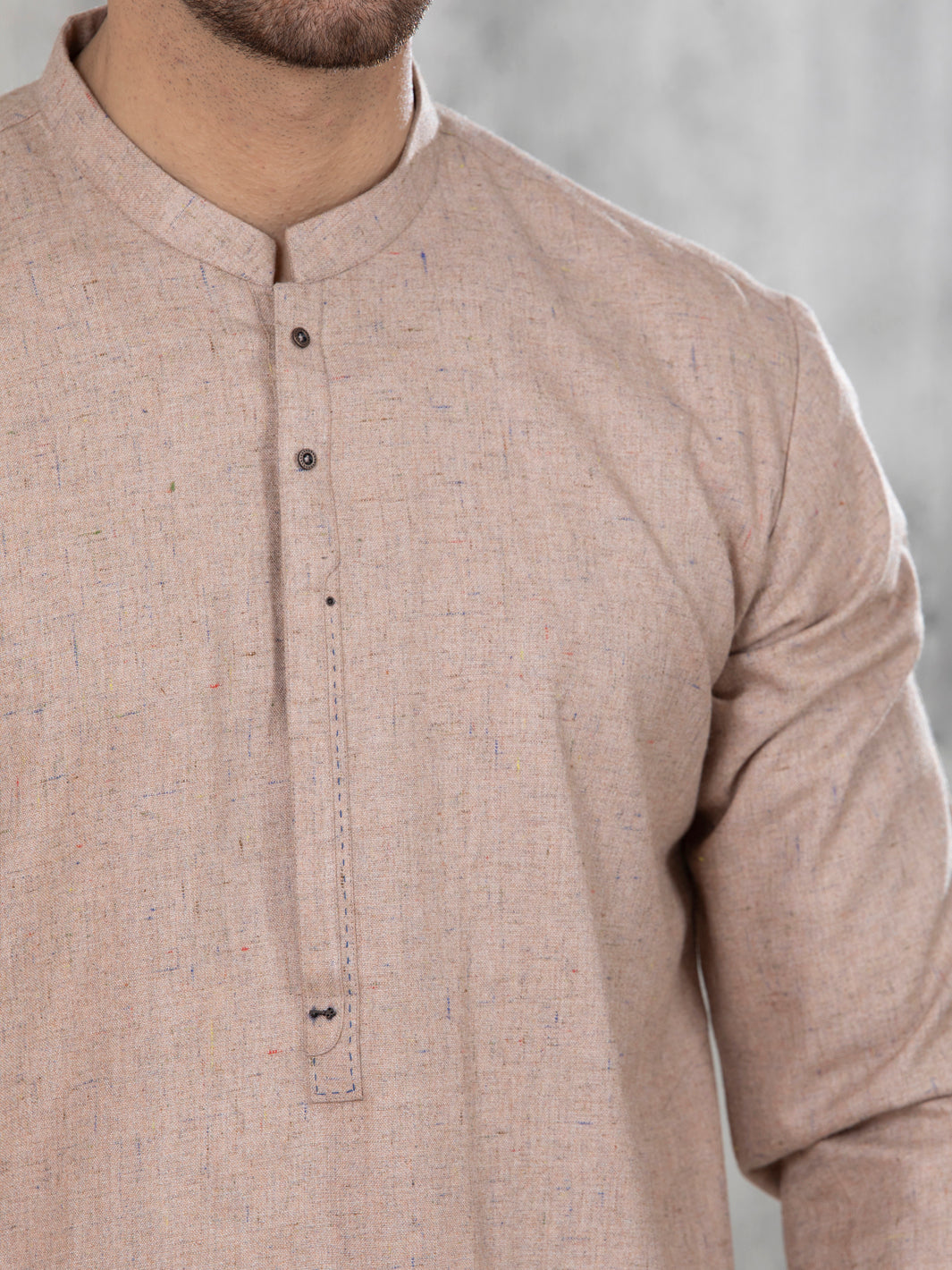 Peach Blended Kurta Trouser - AL-KT-2844