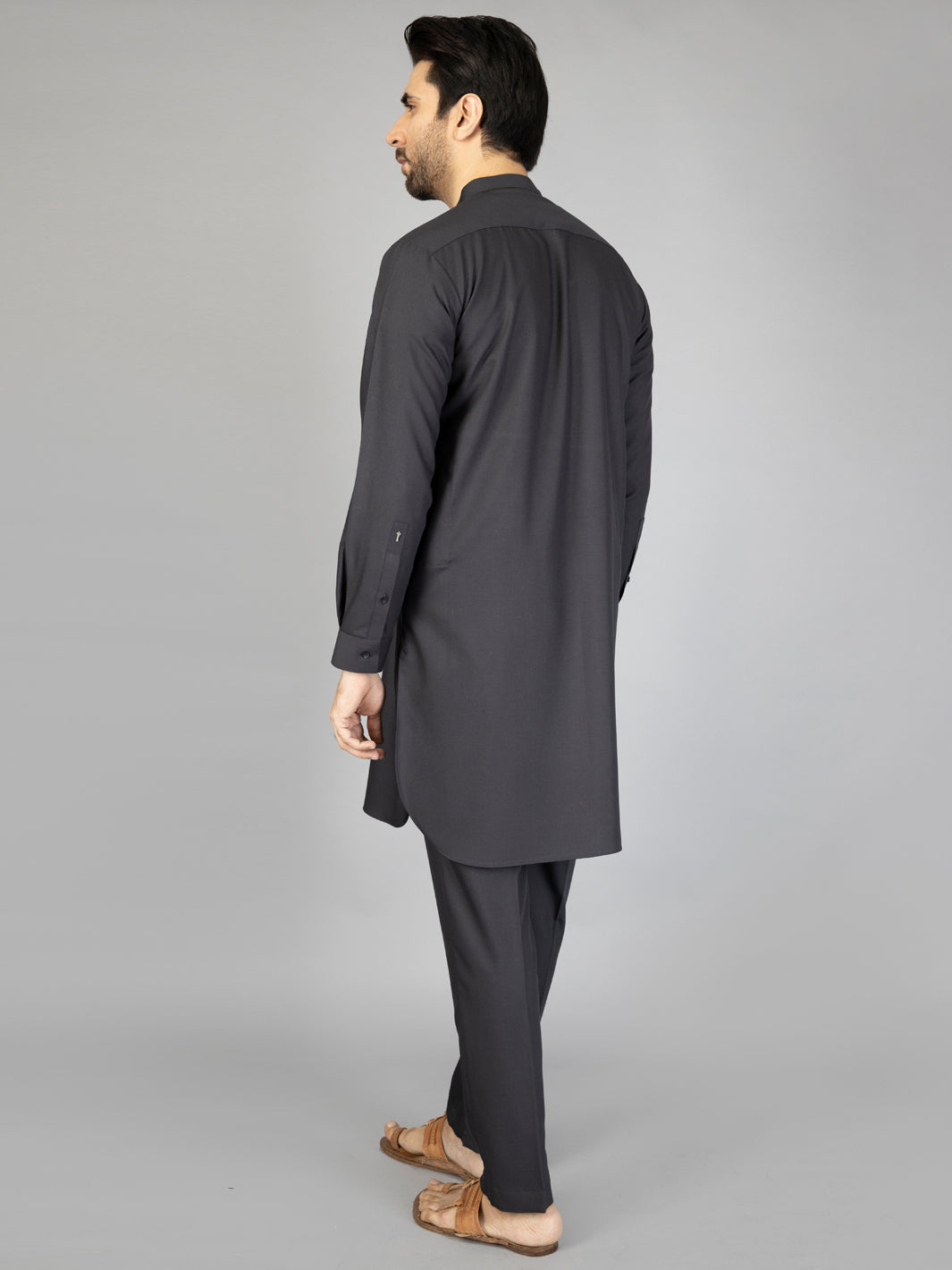 Black Blended Kurta Trouser - AL-KT-2877