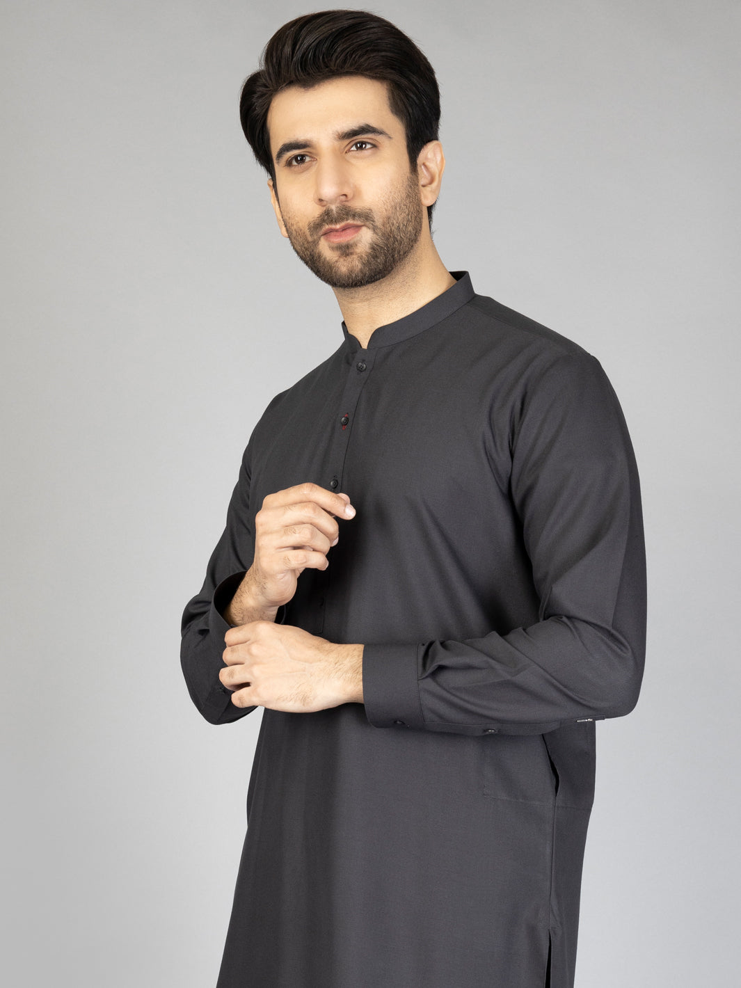 Black Blended Kurta Trouser - AL-KT-2877