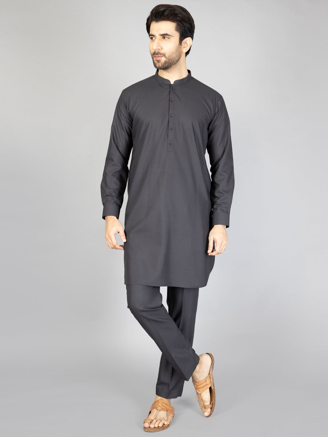 Black Blended Kurta Trouser - AL-KT-2877