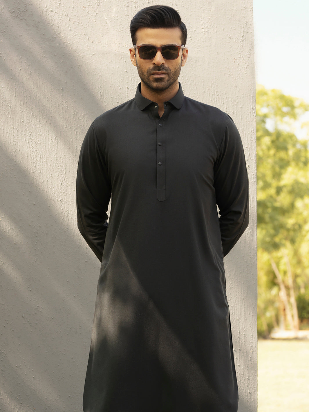 Black Kameez Shalwar - ALWA-KS-287