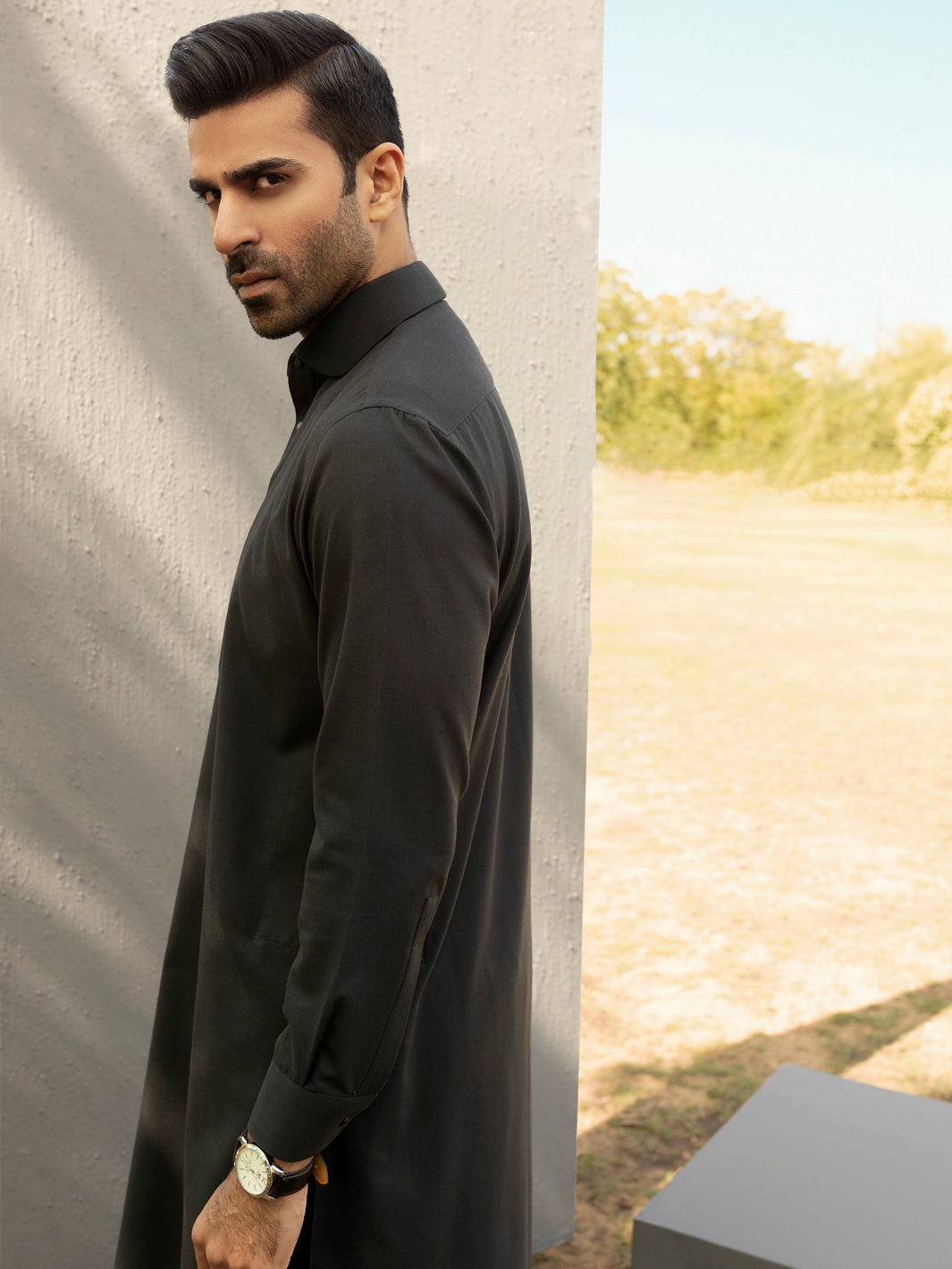 Black Kameez Shalwar - ALWA-KS-287