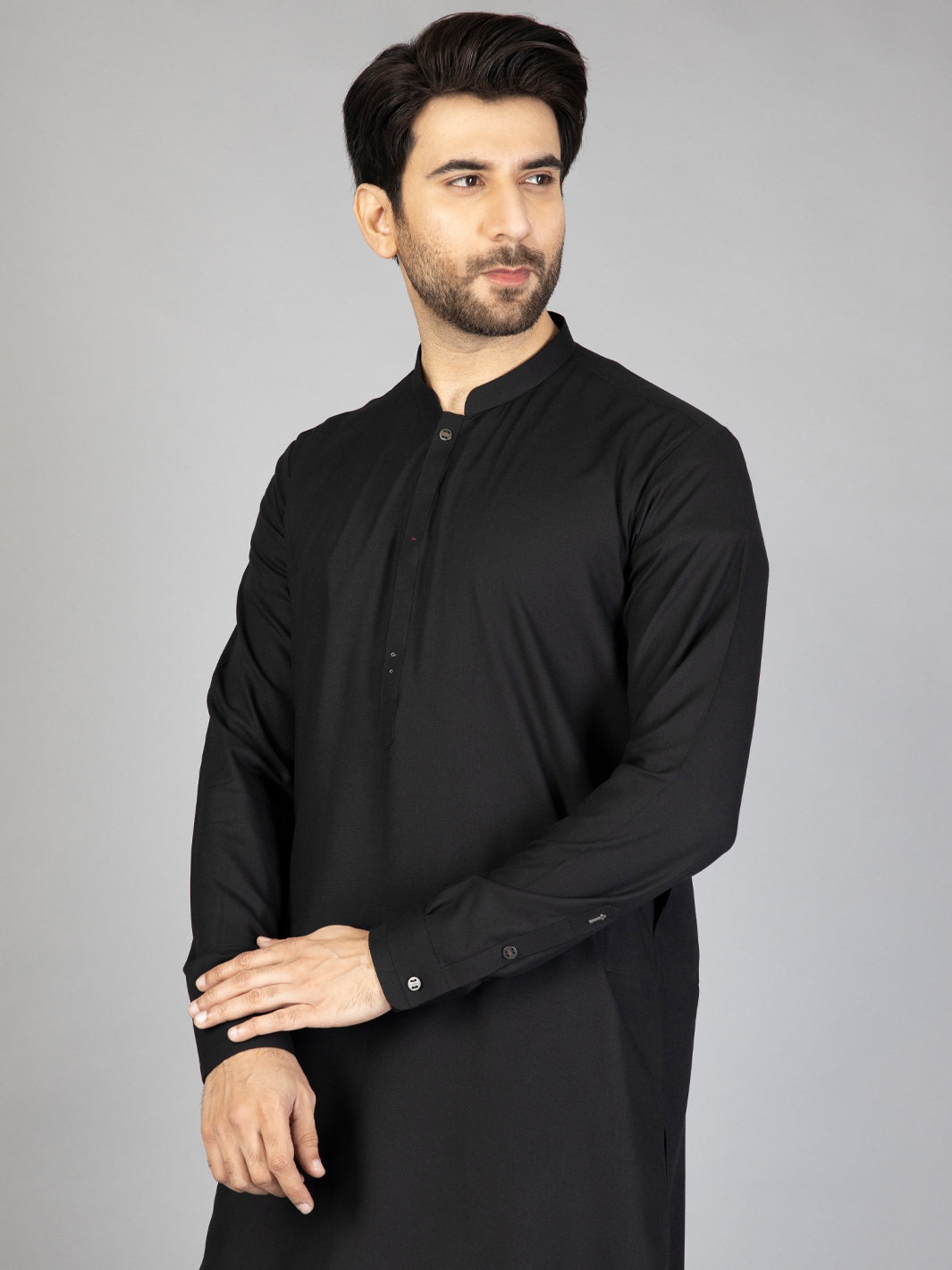 Black Blended Kurta Trouser - AL-KT-2880
