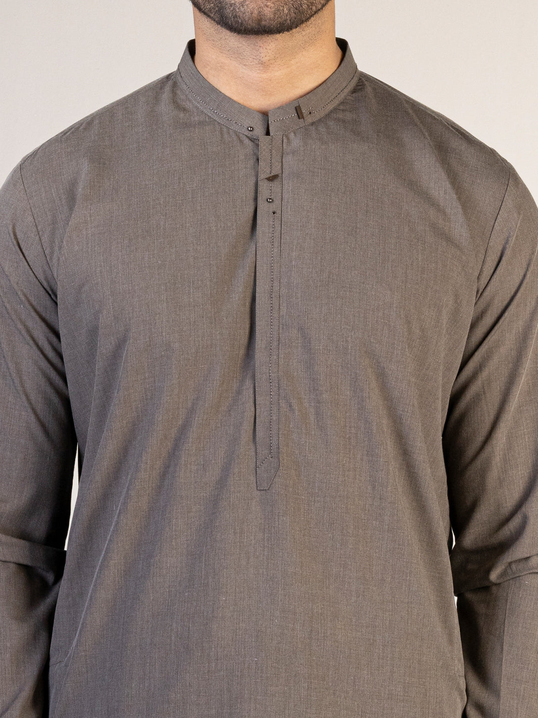 Brown Blended Kameez Shalwar - AL-KS-2882