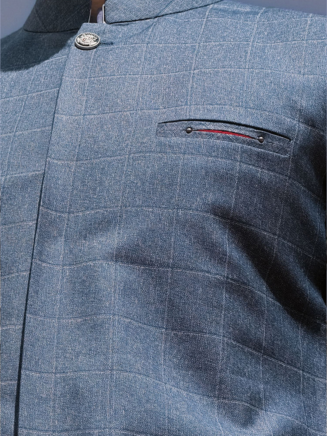 Blue Blended Waistcoat - WC-290