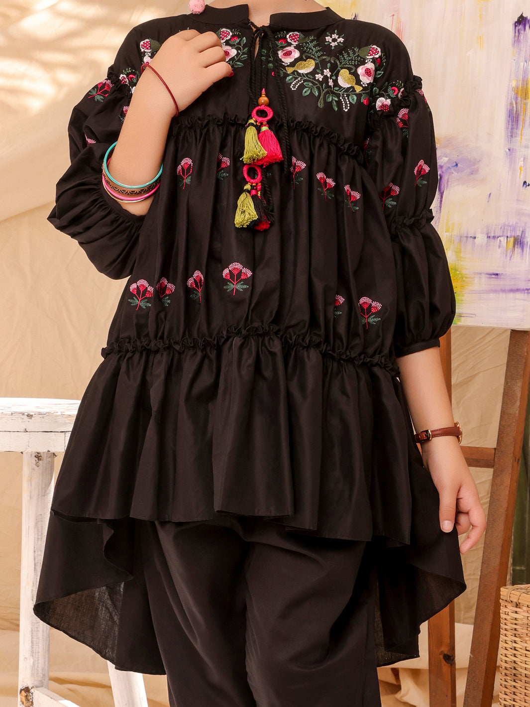 Black 2 Piece Stitched - ALT-2PS-LKS-1008