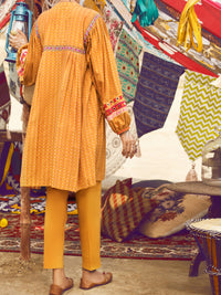 Mustard Yarn Dyed Tunic - AWP-LK-319A