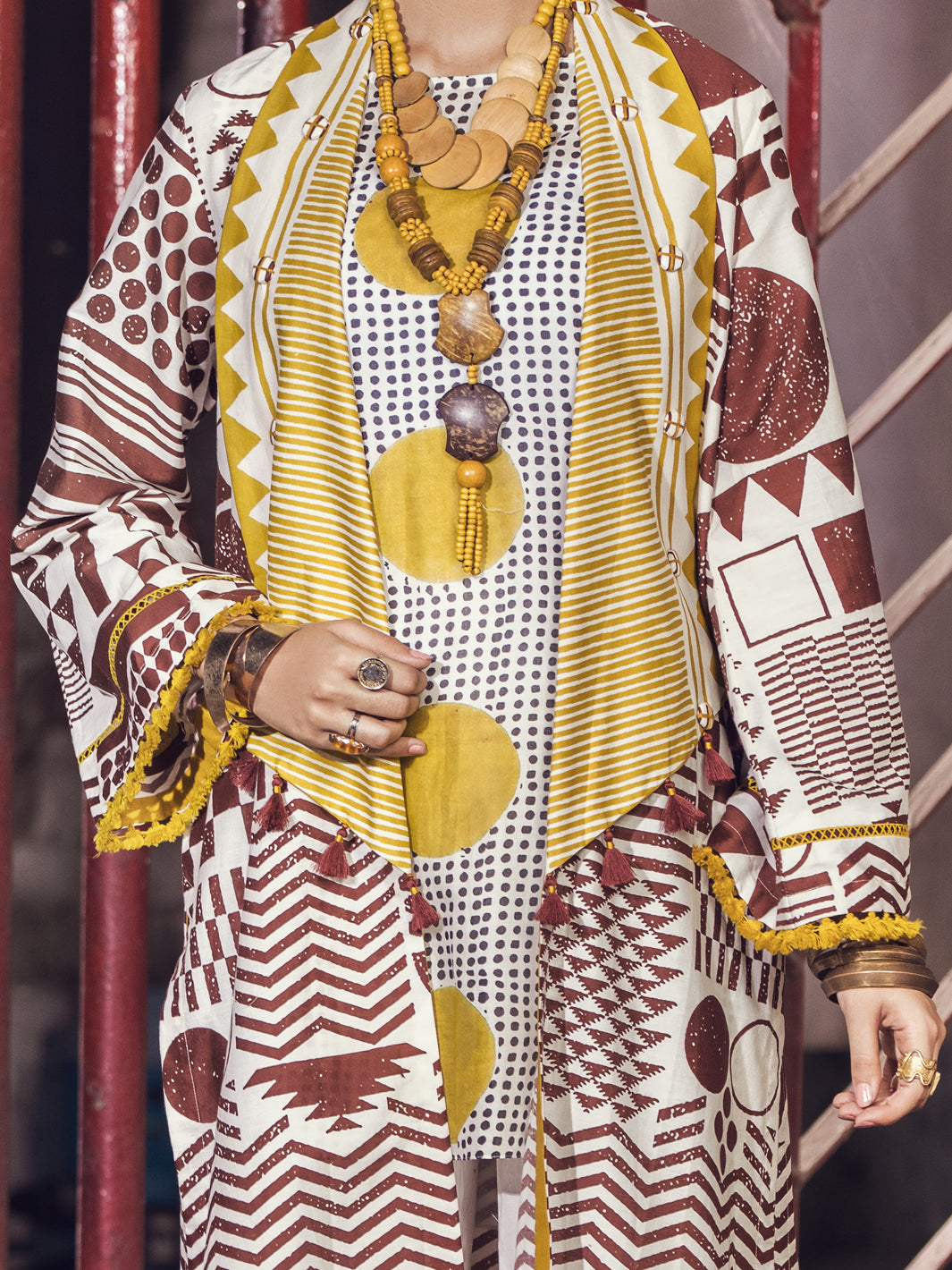 Brown Cambric 2Pc Unstitched - AWP-2PS-363