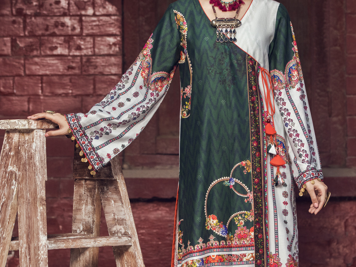 Green Cambric Tunic - AWP-LK-370