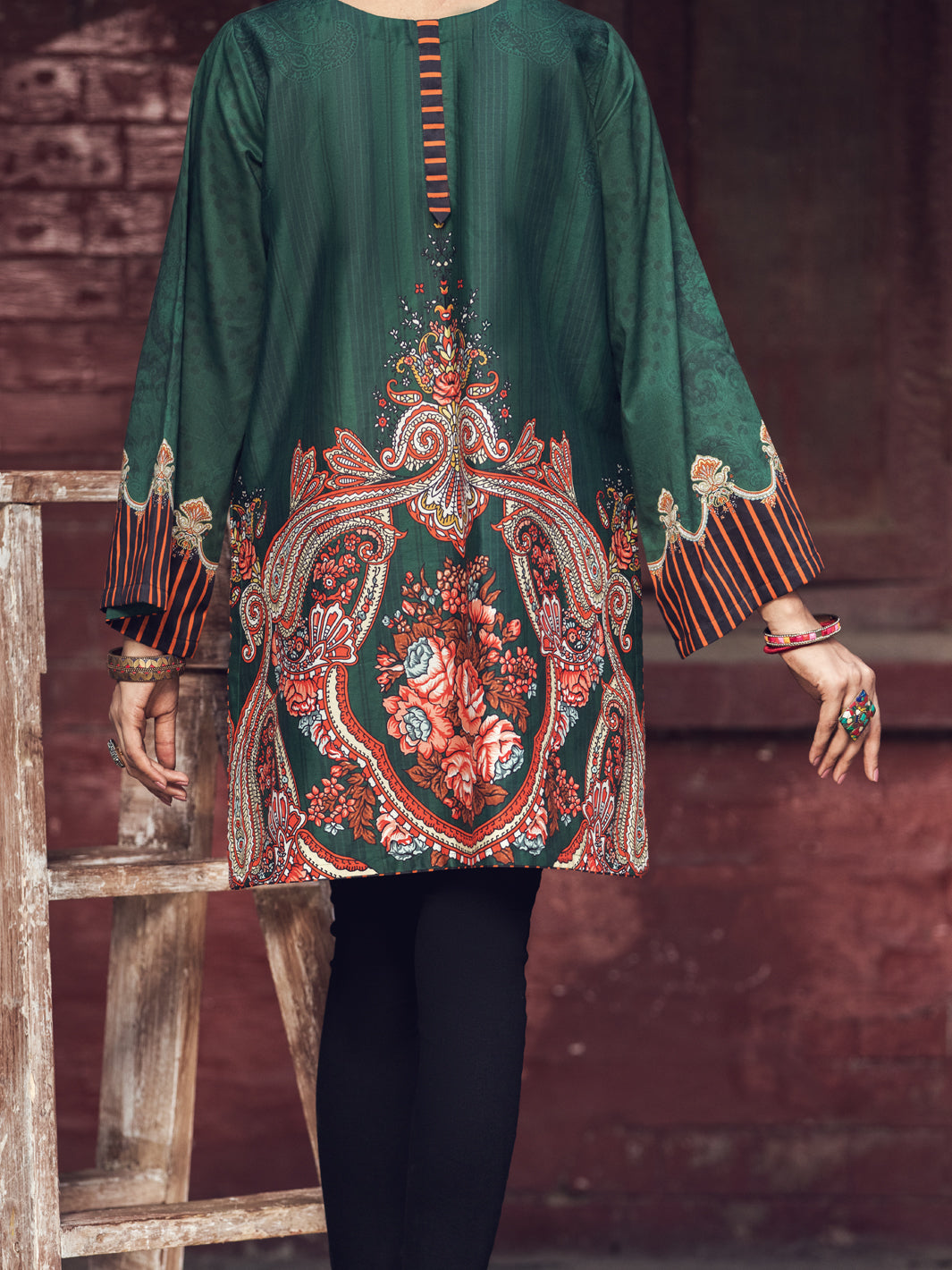Green Cambric Tunic - AWP-LK-373