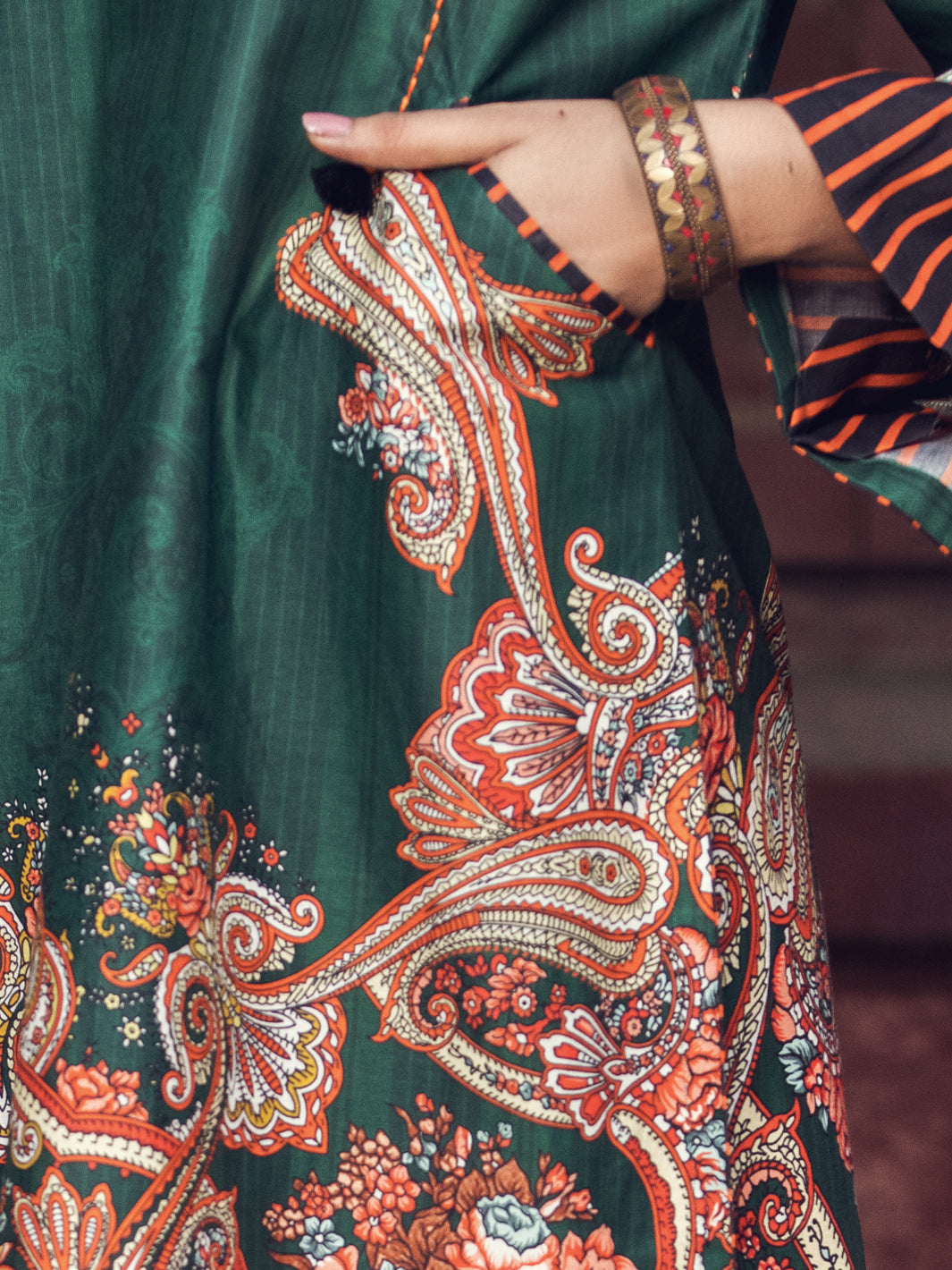 Green Cambric Tunic - AWP-LK-373