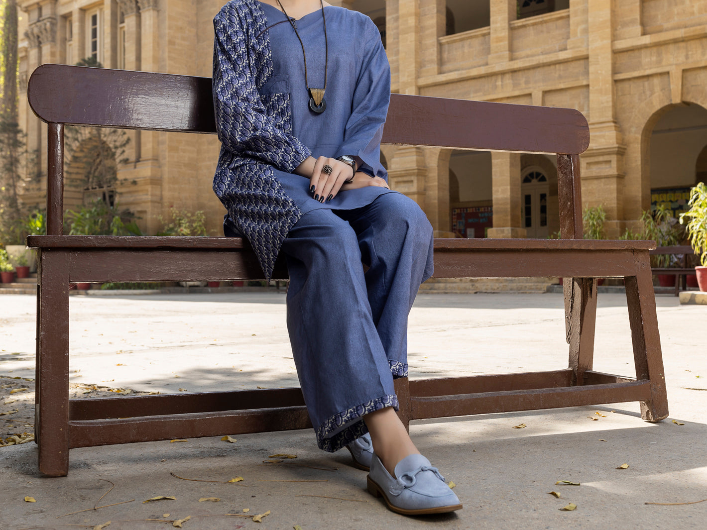 Grey 2Pc Stitched - AWP-2PS-LKS-387