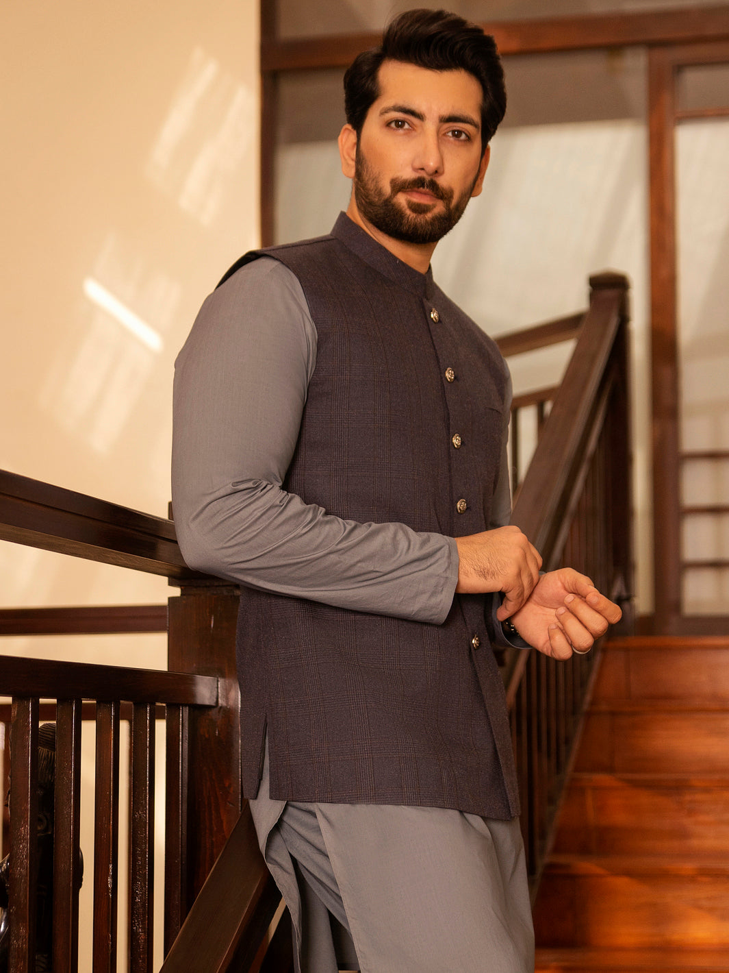 Grey Suiting Waistcoat - AL-WC-391
