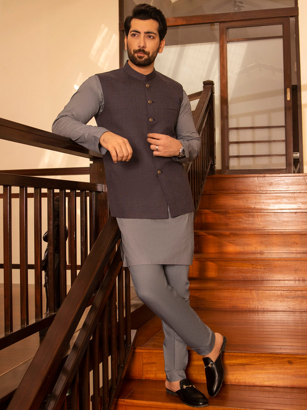 Grey Suiting Waistcoat - AL-WC-391