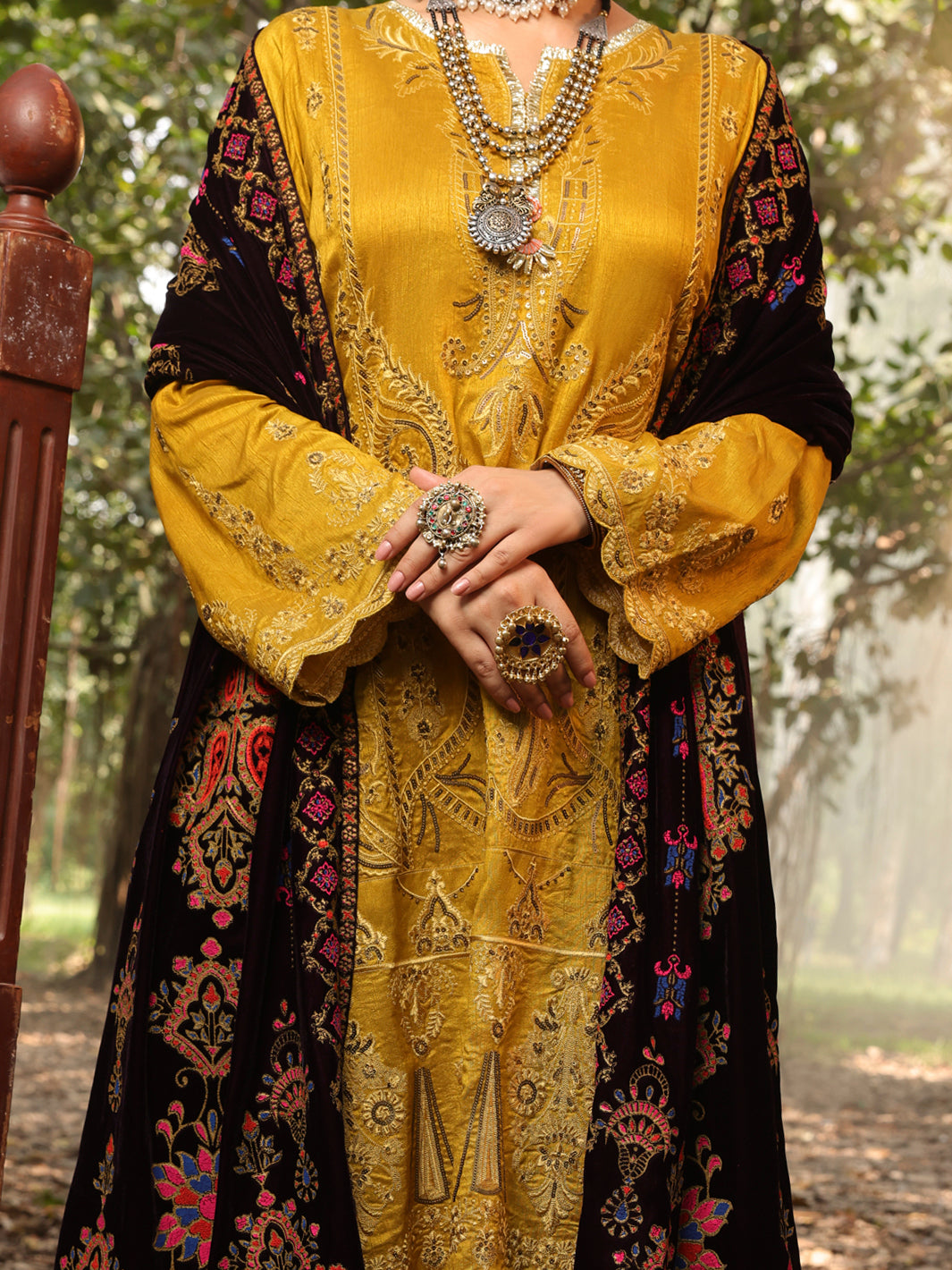 Mehndi Green Raw Silk 3 Piece Formal Unstitched - AL-3PS-LS-UN-395