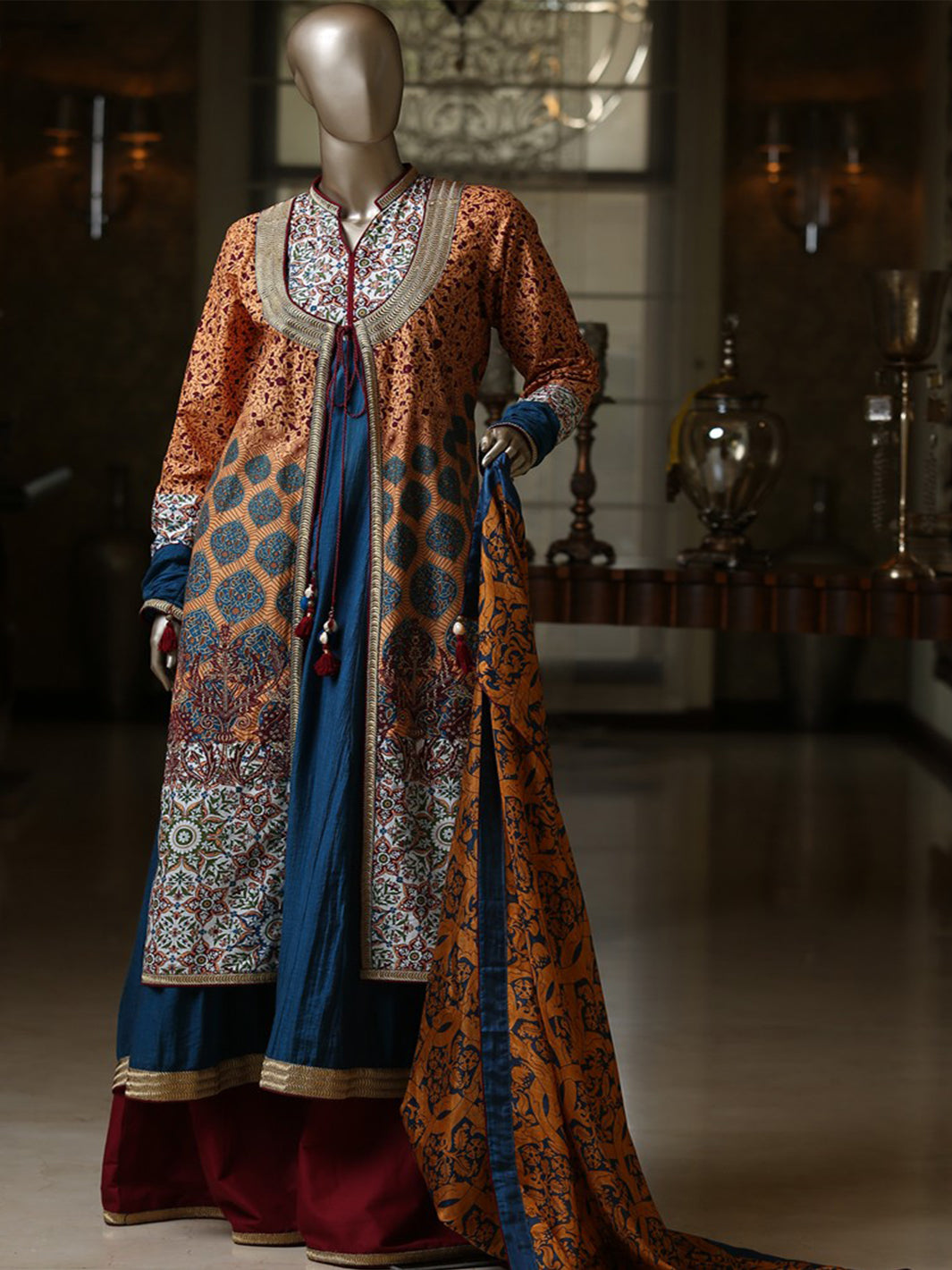 Mustard 3Pc Unstitched - ALP-251