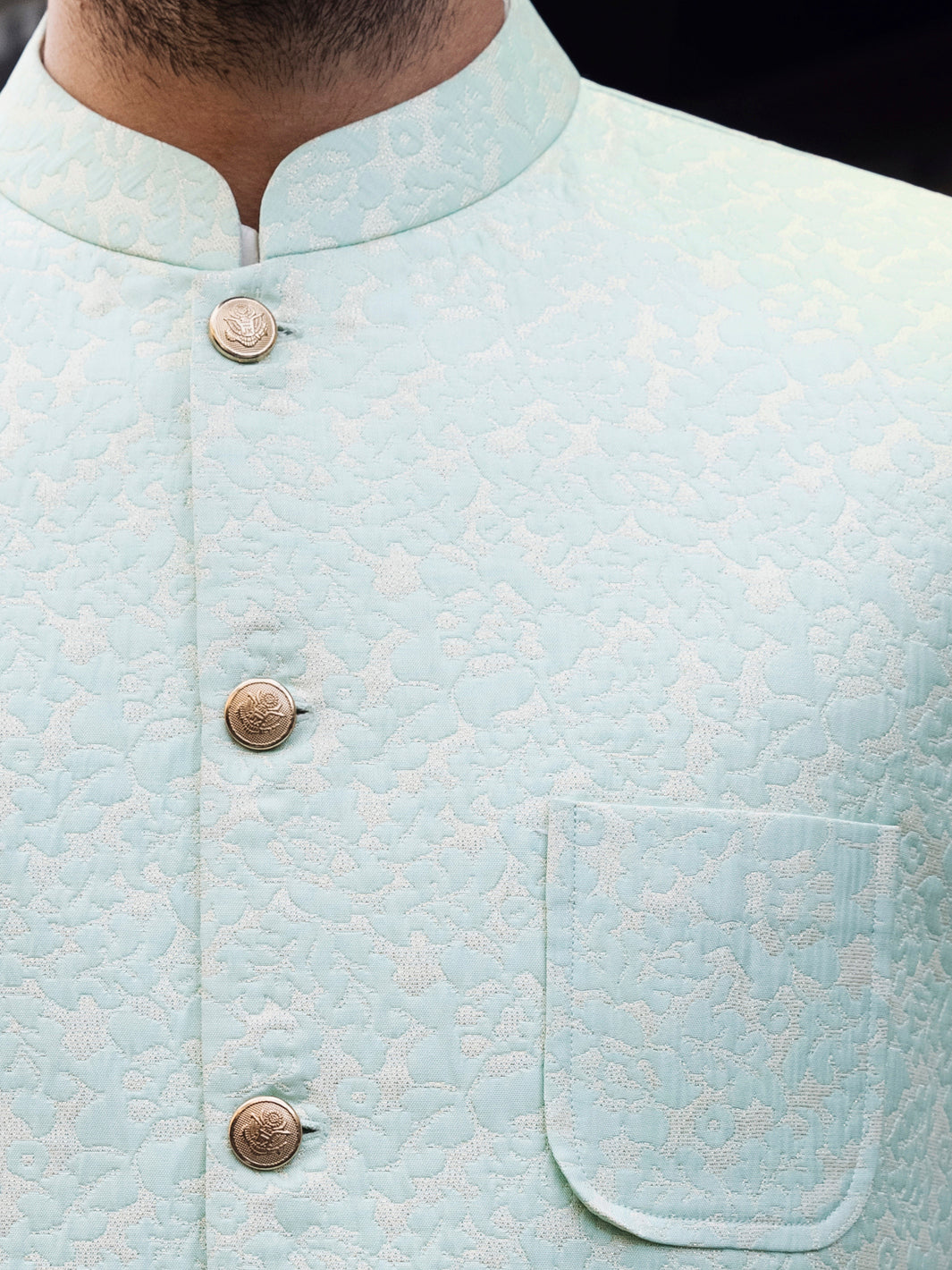 Sea Green Waistcoat - AL-WC-405