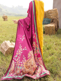 Mustard Dobby Unstitched 3Pc - AWP-3PS-415