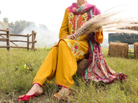 Mustard Dobby 3Pc Stitched - AWP-3PS-415