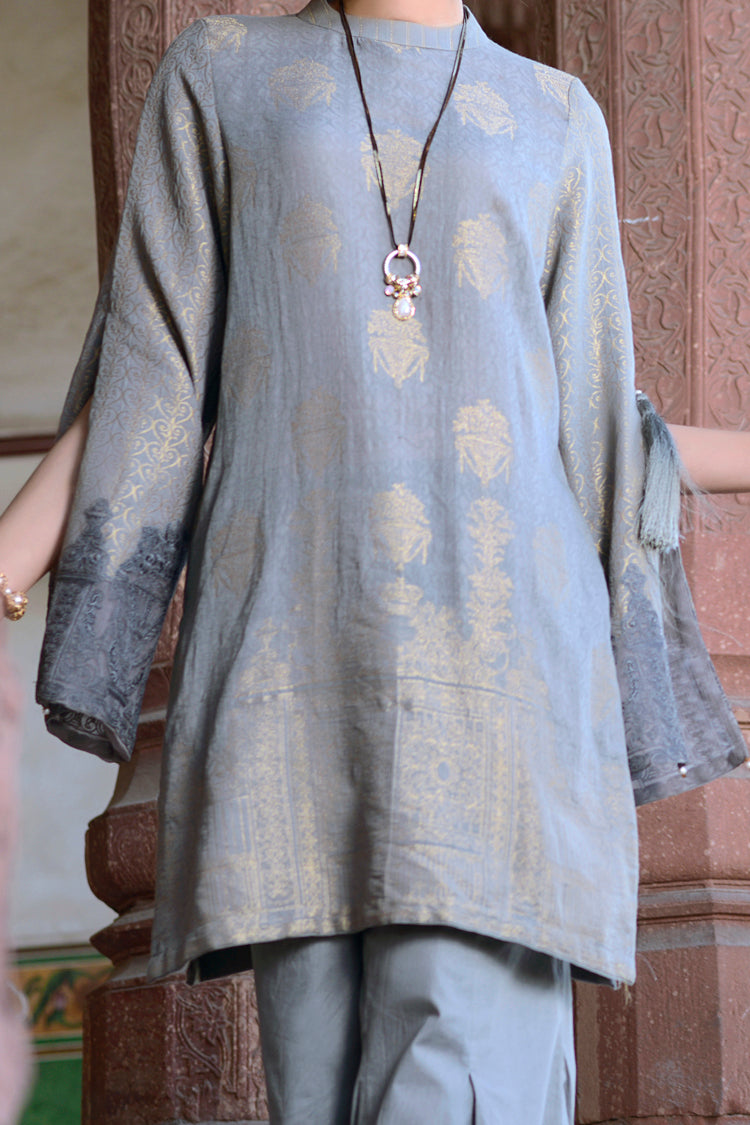 Grey 3Pc Stitched - ALP-435