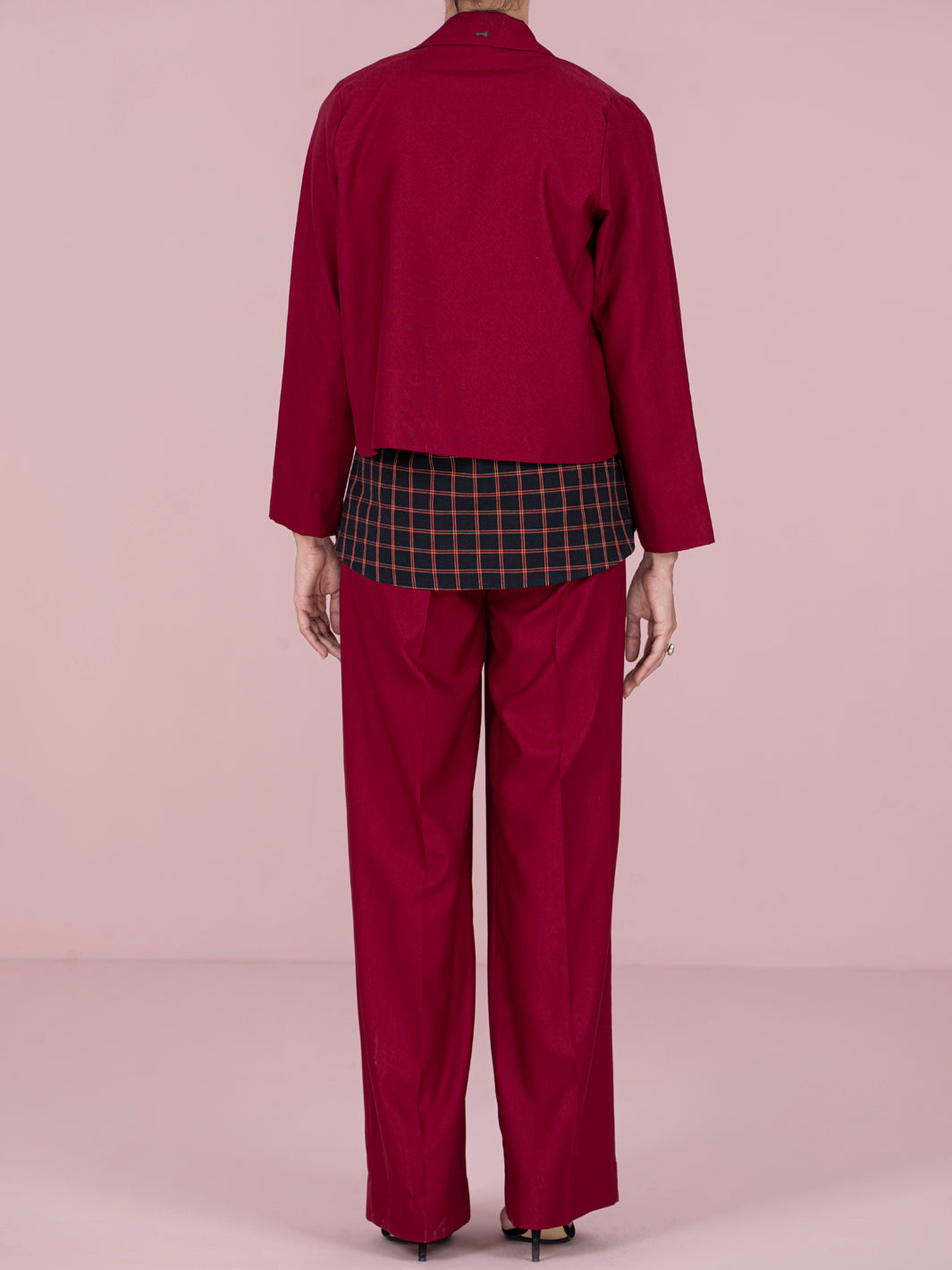 Maroon Rayon 2 Piece Stitched - AWP-2PS-LKS-461