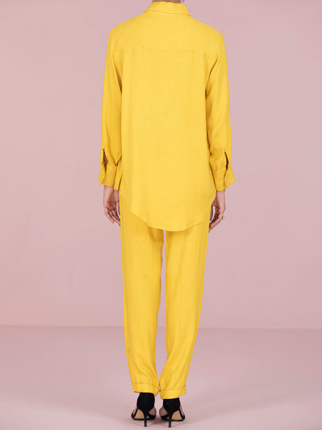 Yellow Rayon 2Pc Stitched - AWP-2PS-LKS-463