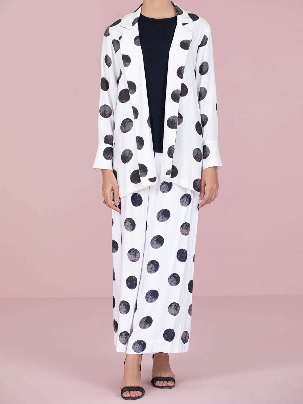 Black & White Viscose 2 Piece Stitched - AWP-2PS-LKS-465