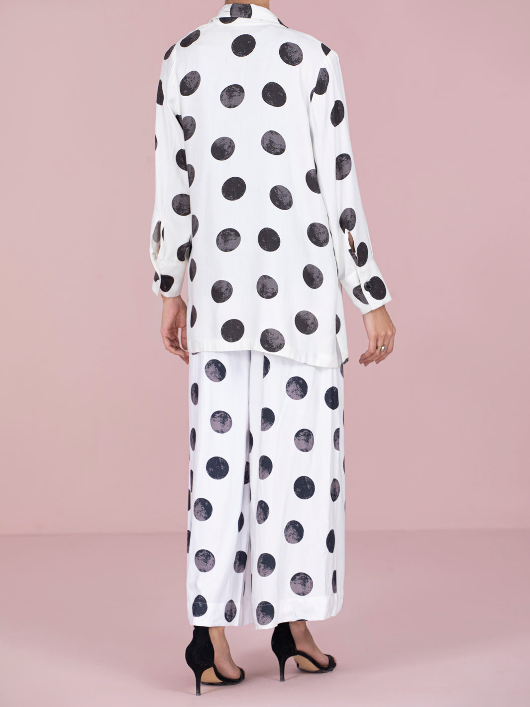Black & White Viscose 2 Piece Stitched - AWP-2PS-LKS-465