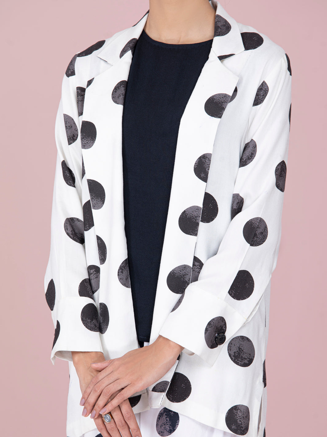 Black & White Viscose 2 Piece Stitched - AWP-2PS-LKS-465