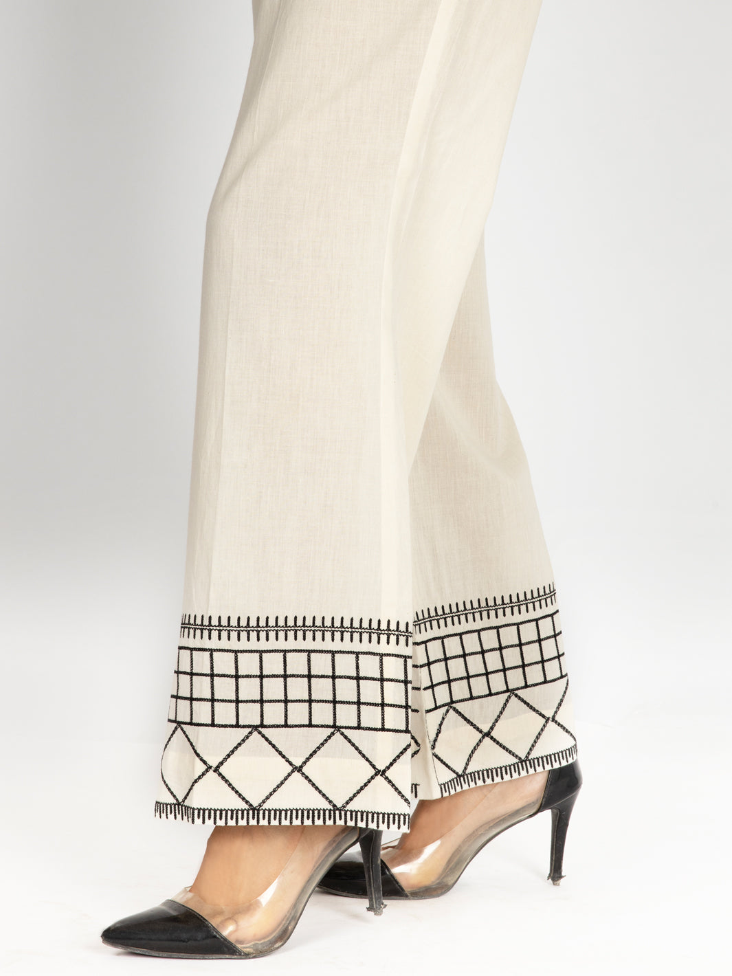 White Women Trouser - AL-T-527