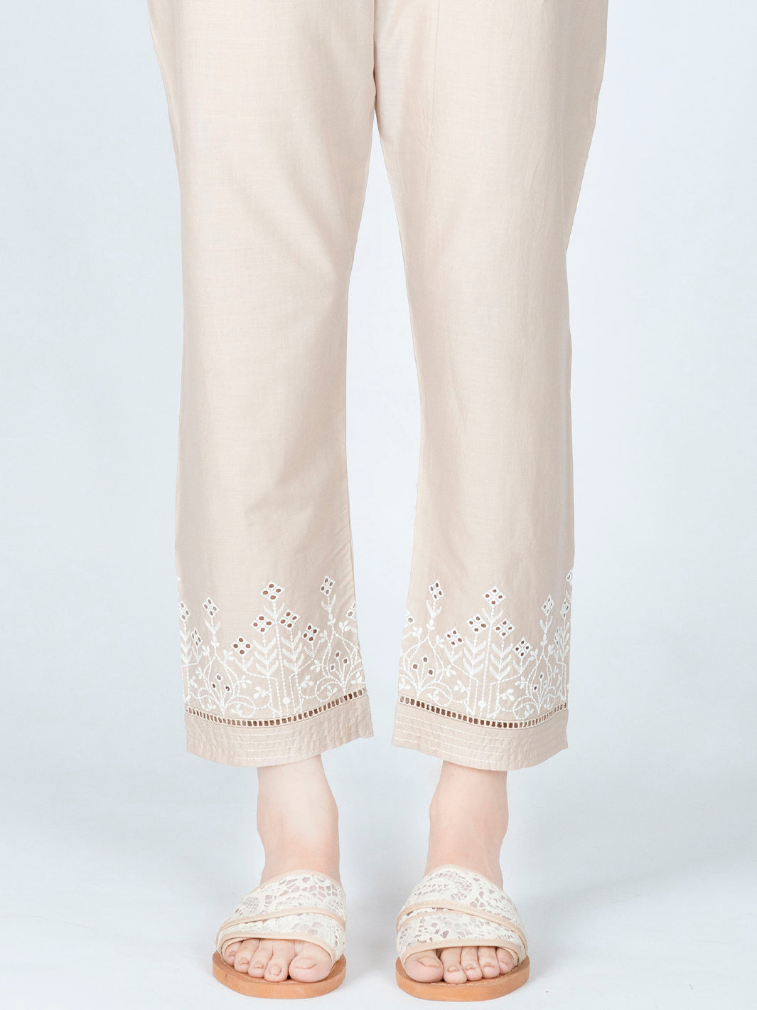 Beige Lawn Trouser - AL-T-562