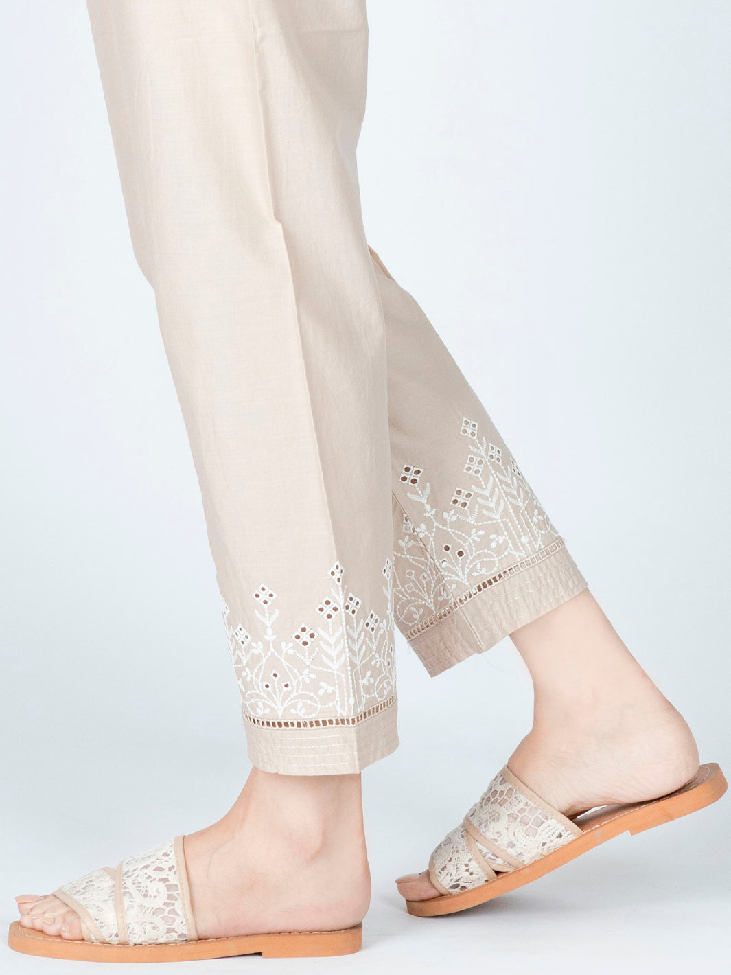 Beige Lawn Trouser - AL-T-562