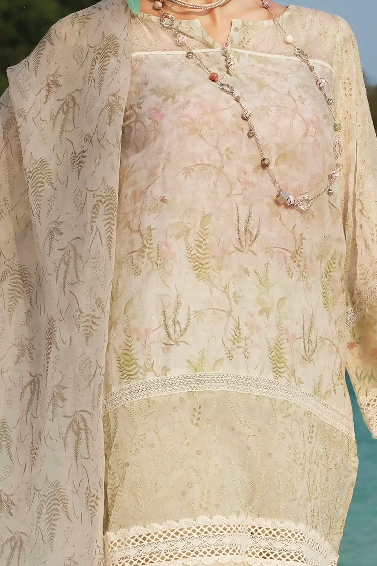 Green Schiffli Lawn 3 Piece Stitched - ALP-630