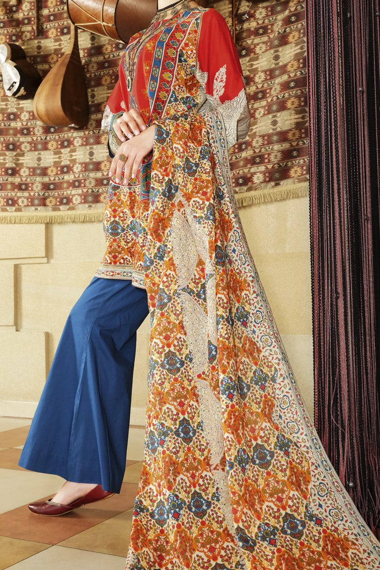 Red Lawn 3 Piece Stitched - ALP-669